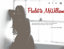 Tablet Screenshot of paulettemcwilliams.com